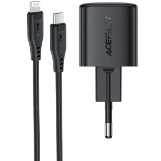 СЗУ Acefast A118 PD30W GaN (1USB-C) + кабель Type-C to Lightning фото 1 из 1