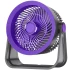 Портативний вентилятор S35 Built-in aromatherapy/mosquito repellent box 2400mAh – Black / Purple. Фото 1 з 4