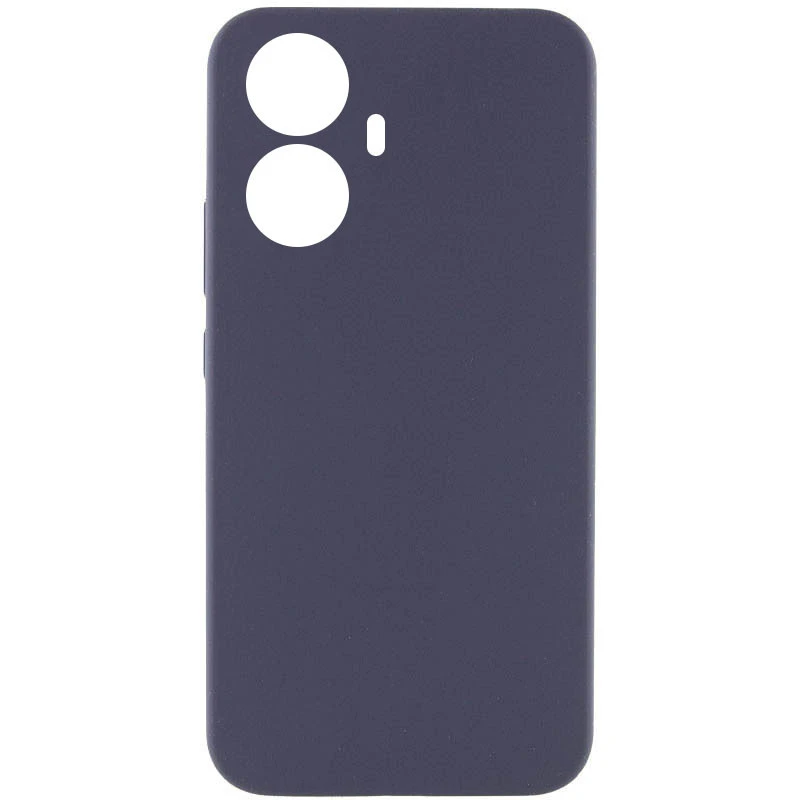 Чехол Silicone Case Lakshmi Premium з закритою камерою на Realme 10 Pro+ – Серый / Dark Gray. Фото 1 из 2