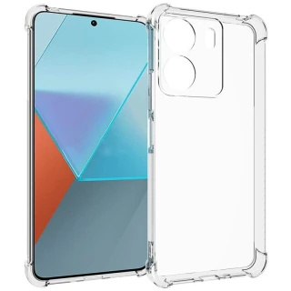 Ультратонкий силиконовый чехол GETMAN с крытыми бортами та камерою на Xiaomi Redmi 13C фото 1 из 4