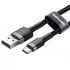 Дата кабель Baseus Cafule Type-C Cable 3A (0.5m) – Сірий / Чорний. Фото 3 з 6