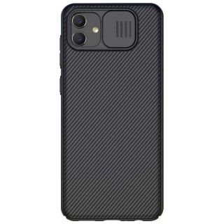 Карбоновая накладка Nillkin со шторкой для камеры для Samsung Galaxy A04 фото 1 из 2