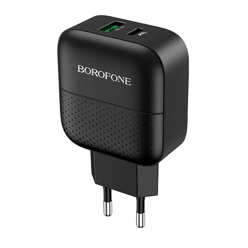 

МЗП Borofone BA46A PD 18W+QC3.0 (1USB/1Type-C/3A)
