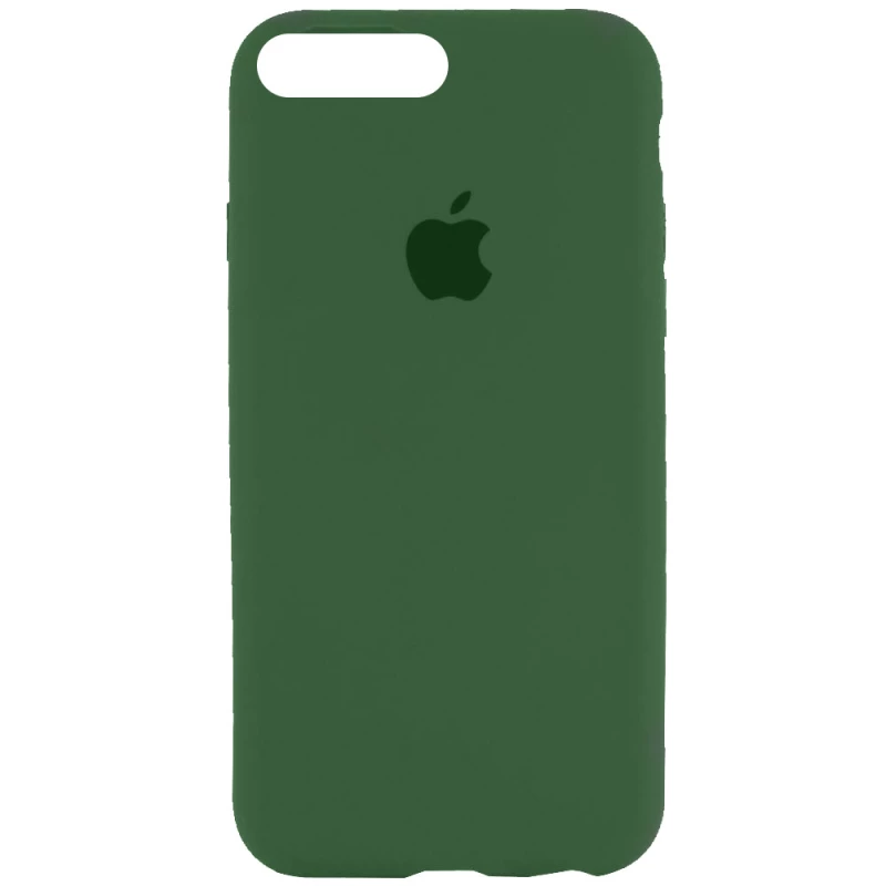 

Чехол Silicone Case с закрытым низом для Apple iPhone 7 plus / 8 plus (Зеленый / Army green), Зелений / army green