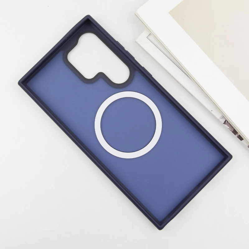 Чохол Ummi Colorful with MagSafe для Samsung Galaxy S26 Ultra – Синій / Navy Blue. Фото 3 з 5