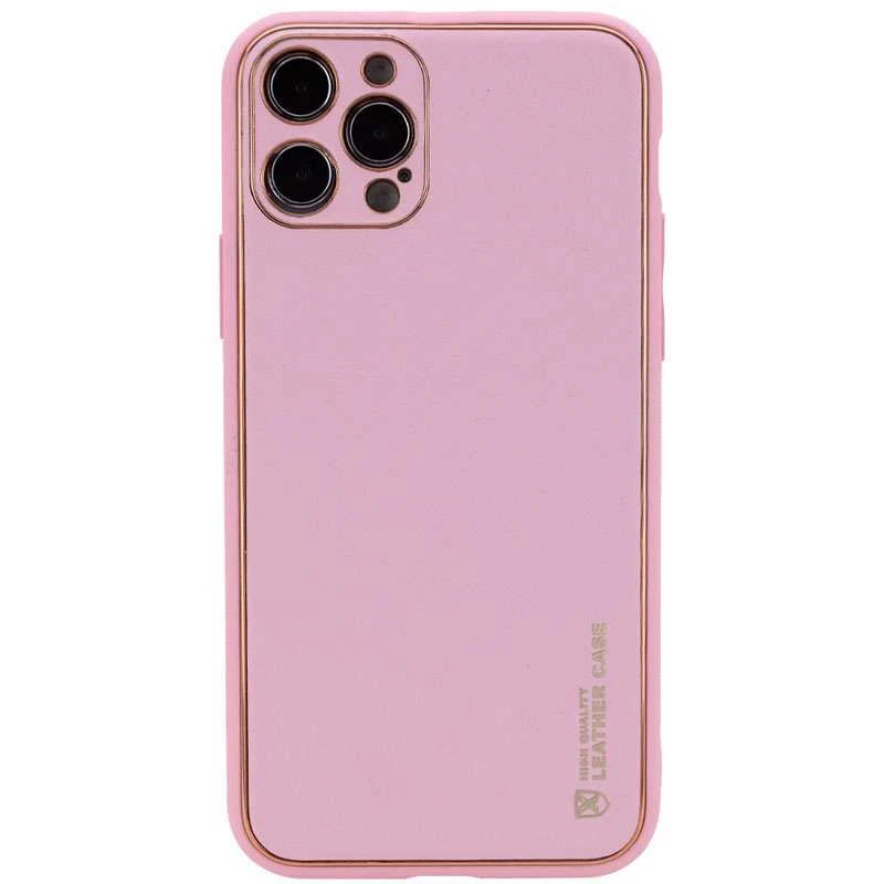 

Кожаный чехол Xshield для Apple iPhone 13 Pro Max (6.7") (Розовый / Pink), Рожевий / pink