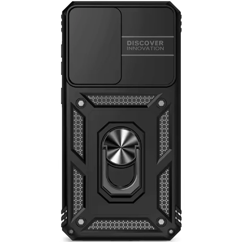 Протиударний чохол Serge Ring з кільцем на Samsung Galaxy A37 5G – Чорний. Фото 4 з 4