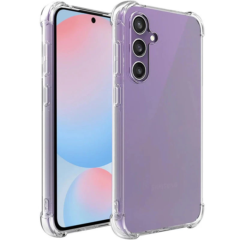 Силіконовий чохол з критими бортами на Samsung Galaxy S23 FE – Безбарвний (прозорий). Фото 2 з 2