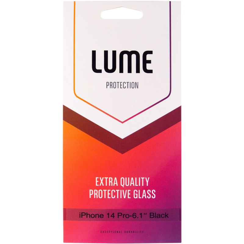 Защитное 3D стекло LUME Protection для Apple iPhone 14 Pro (6.1") – Черный. Фото 8 из 10
