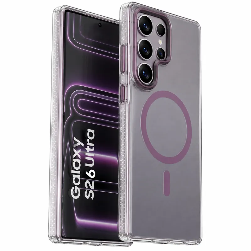 Чехол TPU+PC Puloka Resplendent with Magnetic Fit для Samsung Galaxy S26 Ultra – Purple. Фото 2 из 6