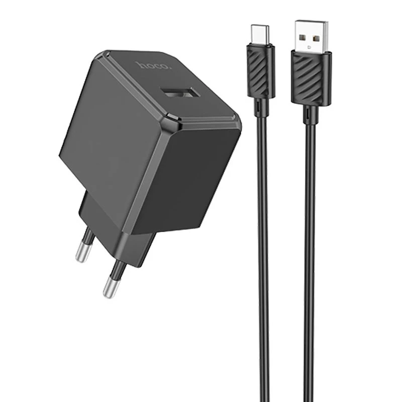 

СЗУ HOCO CS11A (1USB) + Type-C (Black)