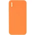 Чехол Silicone Case Square L с защитой камеры для Apple iPhone XS (5.8") – Оранжевый / Papaya. Фото 1 из 3