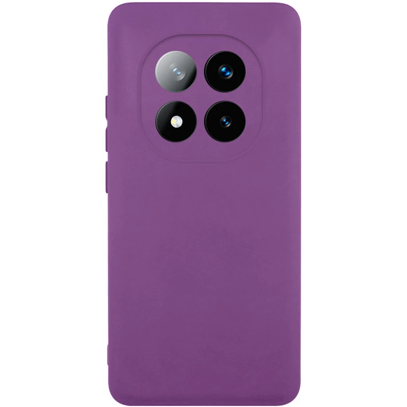 Чехол Silicone Case Lakshmi Premium з закритою камерою на Xiaomi Redmi Note 14 Pro 4G – Сливовый / Purple. Фото 1 из 1