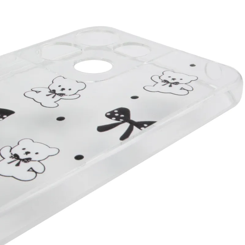 Чохол TPU Clear Joy для Motorola Moto G17 Power – Teddy Bows. Фото 5 з 6