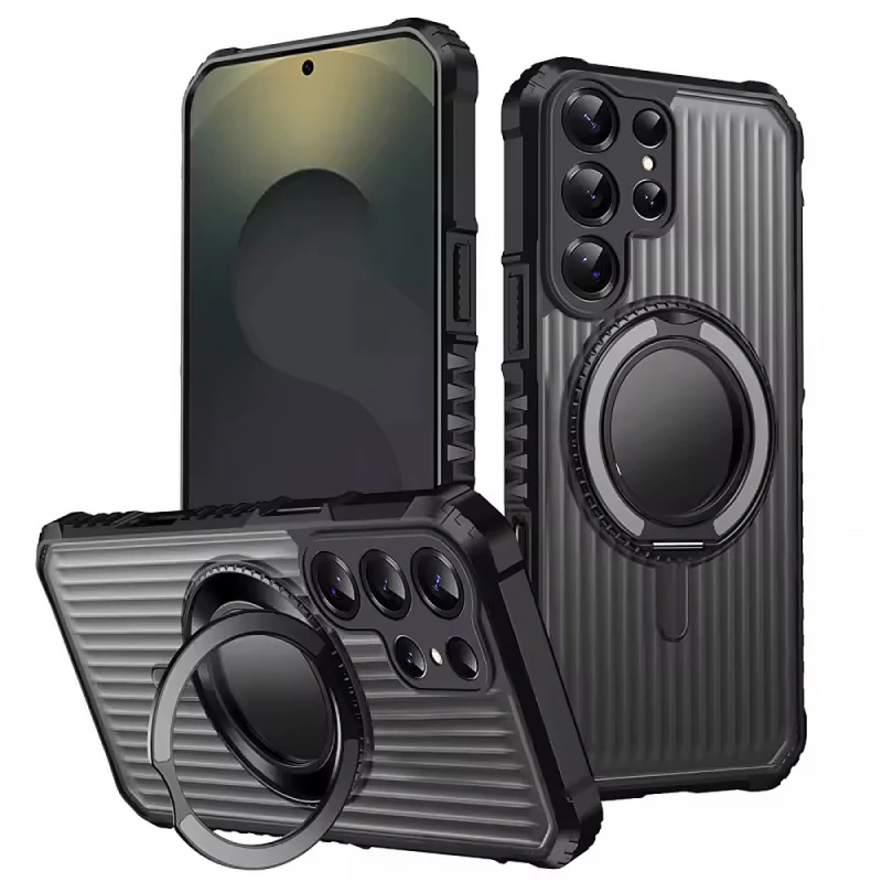 Пластикова накладка Rotating Ring для Xiaomi Poco C75 – Dark Gray. Фото 1 з 1