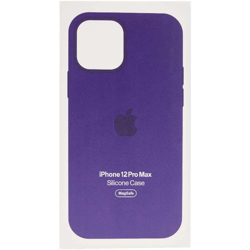 Чехол Silicone case (AAA) with Magsafe and Animation для Apple iPhone 12 Pro Max (6.7") – Фиолетовый / Amethyst. Фото 5 из 7