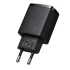 МЗП Baseus Compact Quick Charger 20W QC+ PD (Type-C + 1USB) – Black. Фото 1 з 5