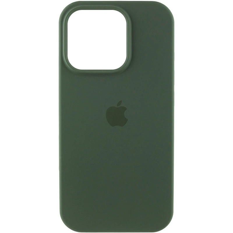 Чехол Silicone Case (AA) Logo with MagSafe для Apple iPhone 13 Pro (6.1") – Зеленый / Cyprus Green. Фото 1 из 6