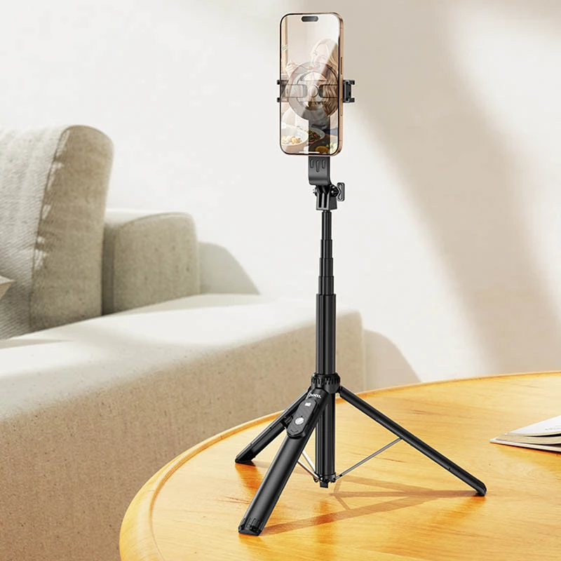 Монопод для селфи Hoco K25 Sherkhan magnetic – Black. Фото 7 из 8