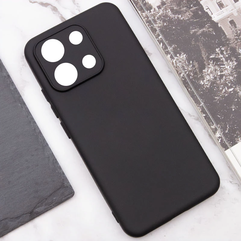 Чохол Silicone Case Lakshmi з закритою камерою на Xiaomi Redmi Note 13 Pro 5G – Чорний / Black. Фото 5 з 8