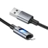 Дата кабель Hoco U144 New USB to Lightning 2.4A (1.2m) – Black. Фото 4 з 5