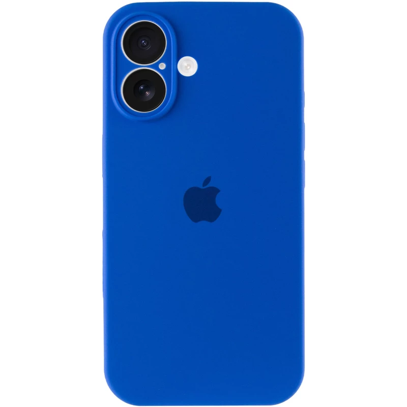 Чохол Silicone Case з захистом камери на Apple iPhone 16 Plus – Синій / Capri Blue. Фото 4 з 8