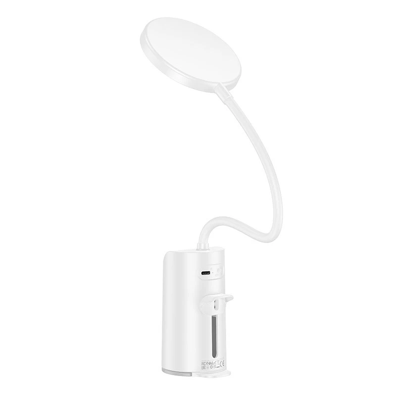 Настільна LED лампа Hoco HX10 Clip table lamp (1200mAh) – White. Фото 2 з 8