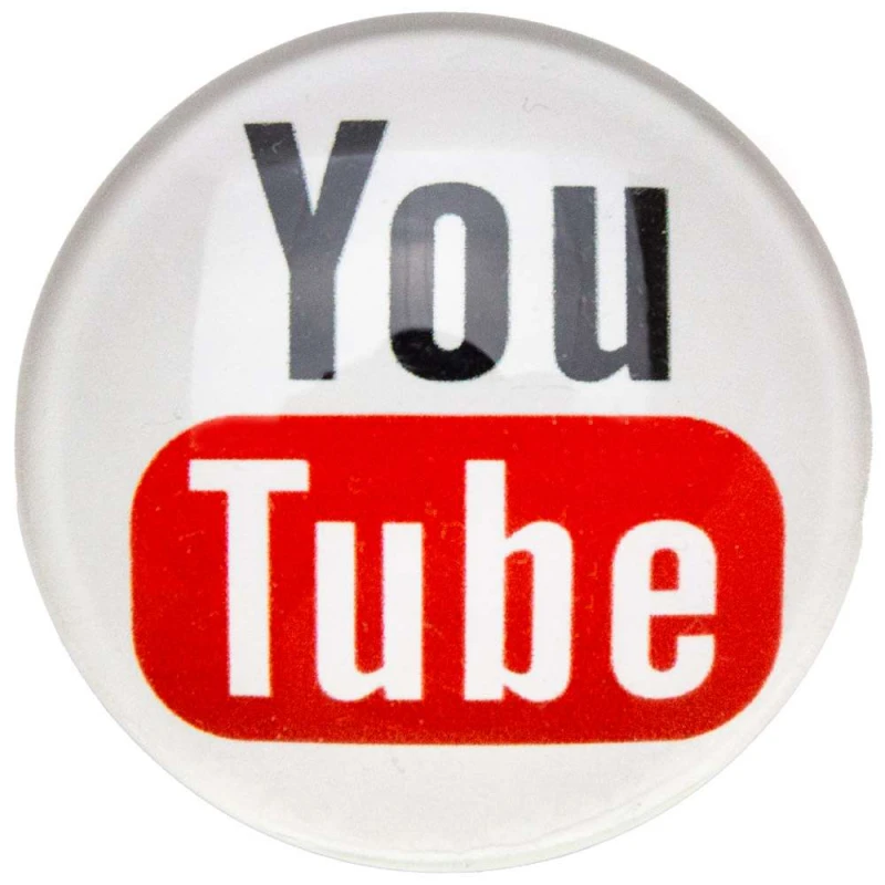 

Держатель для телефона Glass Logo (Youtube / Белый), Youtube / білий