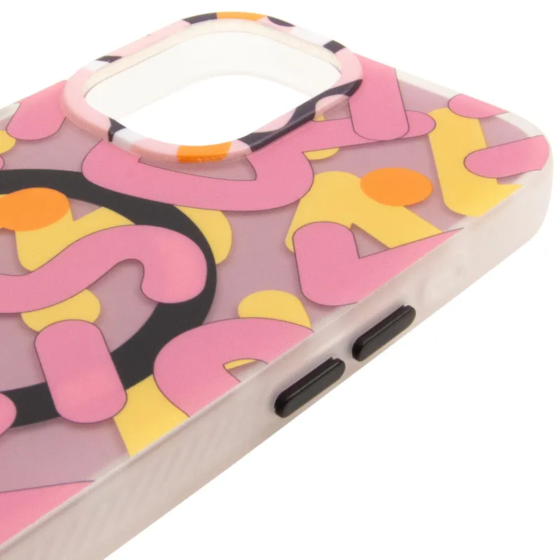 TPU чохол Pastel Chaos with MagSafe для Apple iPhone 16 – Pink. Фото 5 з 6