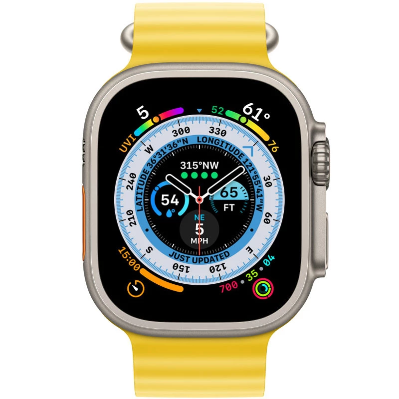 Ремінець Ocean Band для Apple Watch 38/40/41/42mm(ser.10) – Жовтий / Yellow. Фото 3 з 4