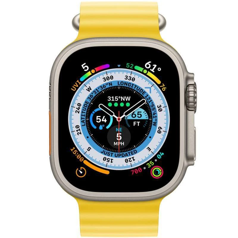 Ремінець Ocean Band для Apple watch 42mm/44mm/45mm/49mm – Жовтий / Yellow. Фото 3 з 4