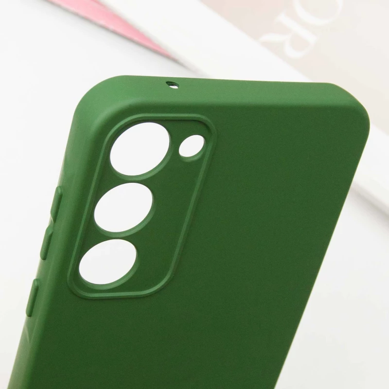 Чохол Silicone Case Lakshmi з закритою камерою на Samsung Galaxy S23+ – Зелений / Dark green. Фото 12 з 15