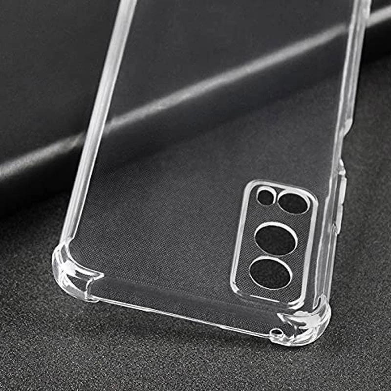 Ультратонкий силіконовий чохол GETMAN з критими бортами та камерою для Vivo iQOO Z3 – Безбарвний (прозорий). Фото 3 з 5