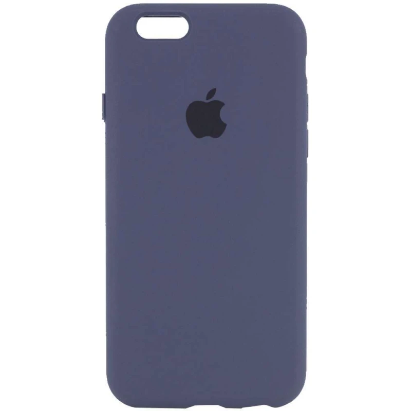 

Чехол Silicone Case с закрытым низом для Apple iPhone 6/6s (4.7") (Темный Синий / Midnight Blue), Темний синій / midnight blue