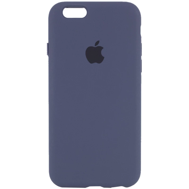 Чехол Silicone Case с закрытым низом для Apple iPhone 6/6s (4.7") – Темно-синий / Midnight blue. Фото 1 из 3