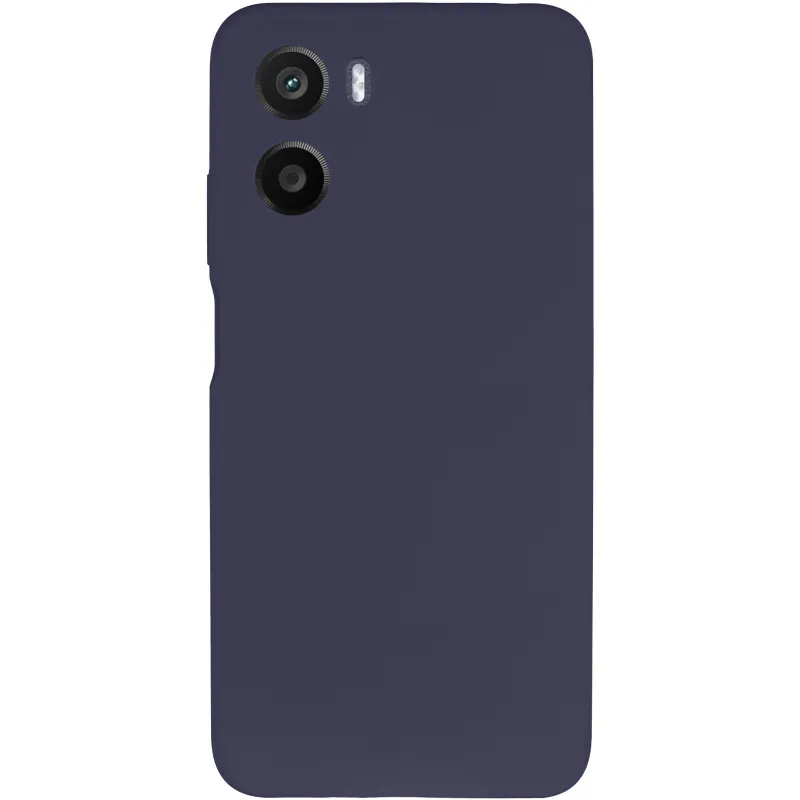 Чохол Silicone Case Lakshmi Premium із закритою камерою для Motorola Moto G05 – Темно-синій / Midnight blue. Фото 3 з 8