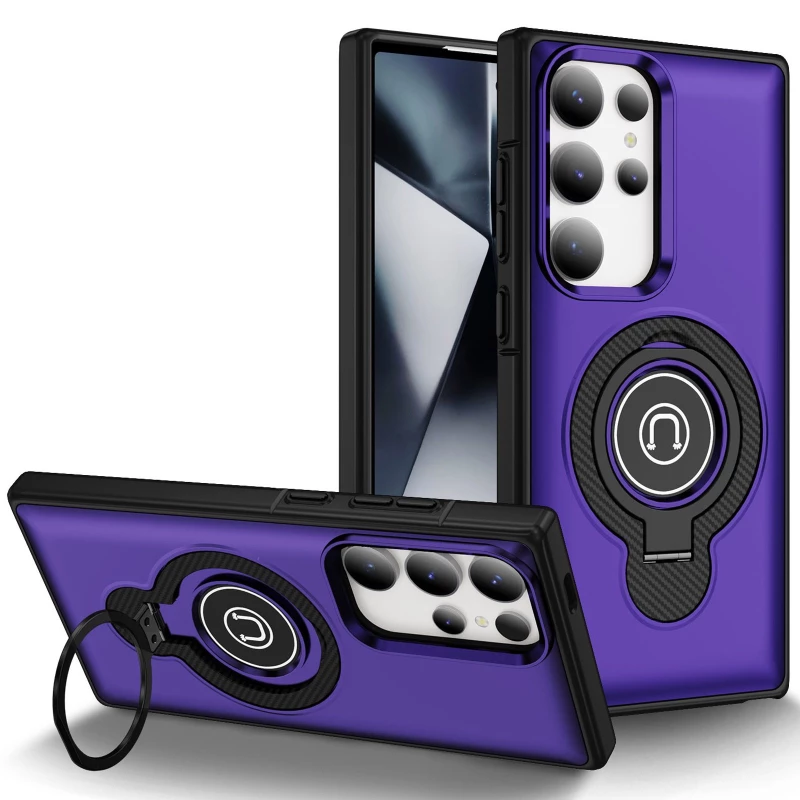 TPU+Textured PC Magnet для Samsung Galaxy S24 Ultra – Purple. Фото 1 из 4