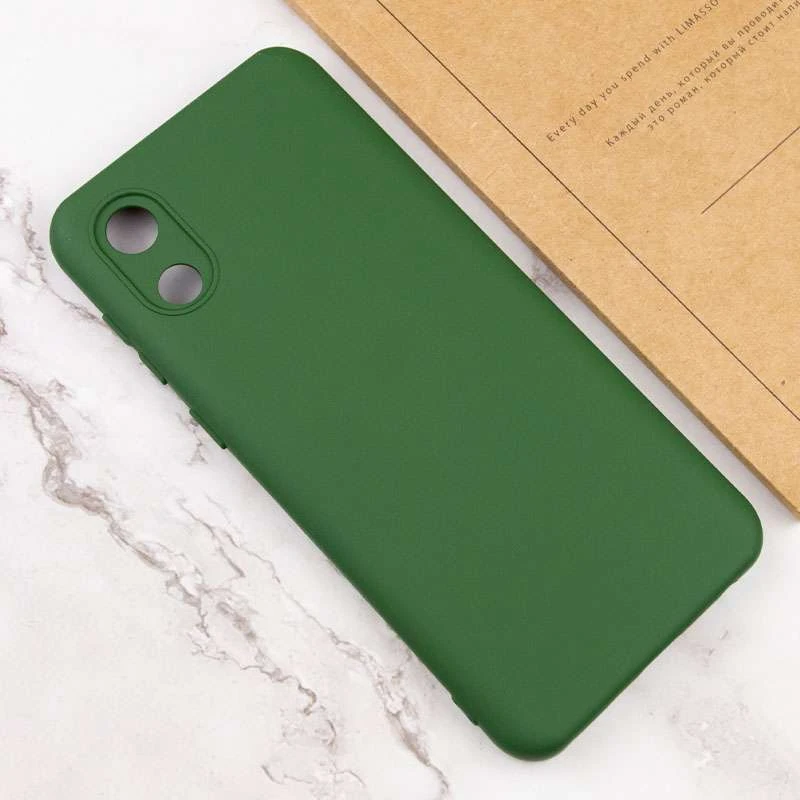 Чохол Silicone Case Lakshmi з закритою камерою на Samsung Galaxy A03 Core – Зелений / Dark green. Фото 4 Чохол Silicone Case Lakshmi з закритою камерою на Samsung Galaxy A03 Core – Зелений / Dark green. Фото 4 з 4