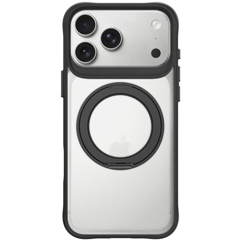 TPU+PC чехол Space Octagon MagSafe with aluminium ring для Apple iPhone 17 Pro Max (6.9") – Black. Фото 2 из 4