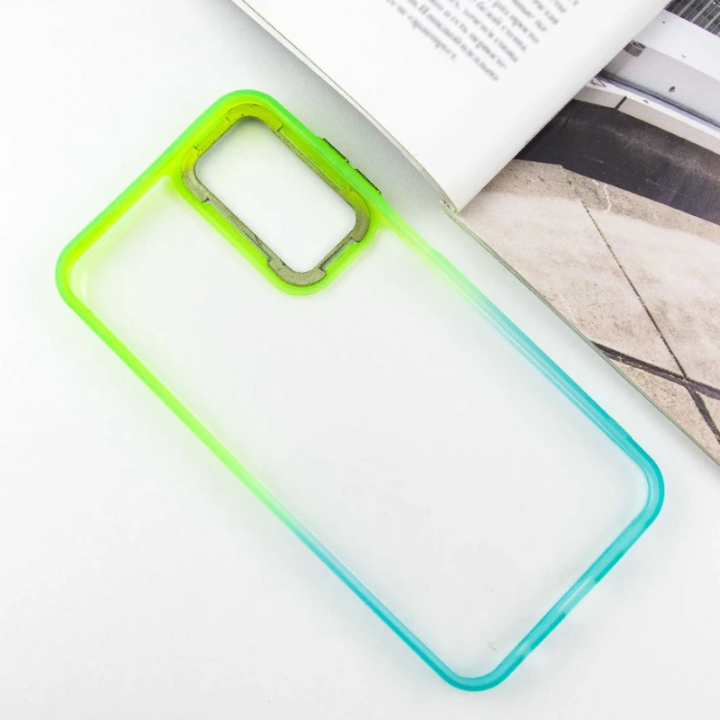 Силіконовий чохол фреш на Samsung Galaxy A24 4G – Бірюзовий / Лимонный. Фото 6 з 9