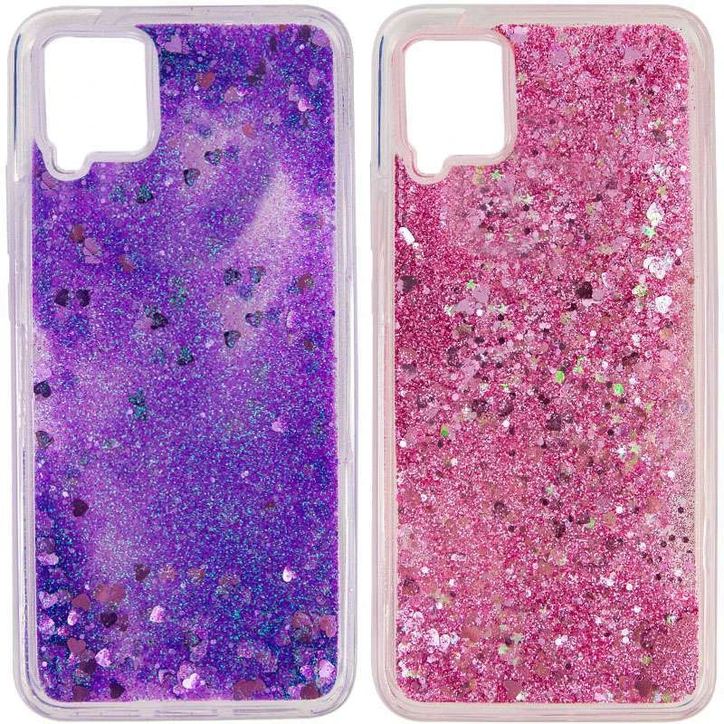 

Чохол Liquid hearts з блискітками, що переливаються, на Samsung Galaxy A22 4G
