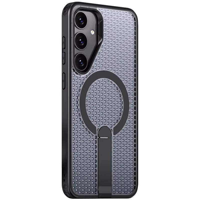 Чохол TPU Breeze with MagSafe stand для Samsung Galaxy S26 – Black. Фото 2 з 2