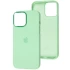 Чехол Silicone Case с металлическими кнопками для Apple iPhone 13 Pro Max (6.7") – Зеленый / Pistachio. Фото 1 из 9