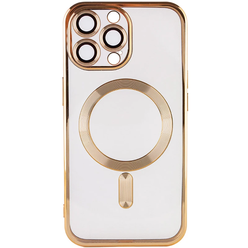 Хромовий TPU чохол з MagSafe на Apple iPhone 13 Pro (6.1") – Gold. Фото 4 з 6