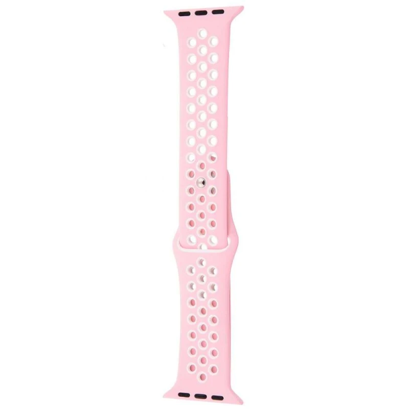 

Силіконовий ремінець Sport Nike+ для Apple watch 38mm / 40mm (Pink Sand/White)