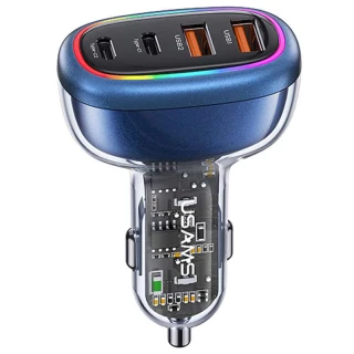 АЗУ Usams US-CC169 C34 PD30W+QC3.0 AACC 120W with Colorful Light фото 1 из 5