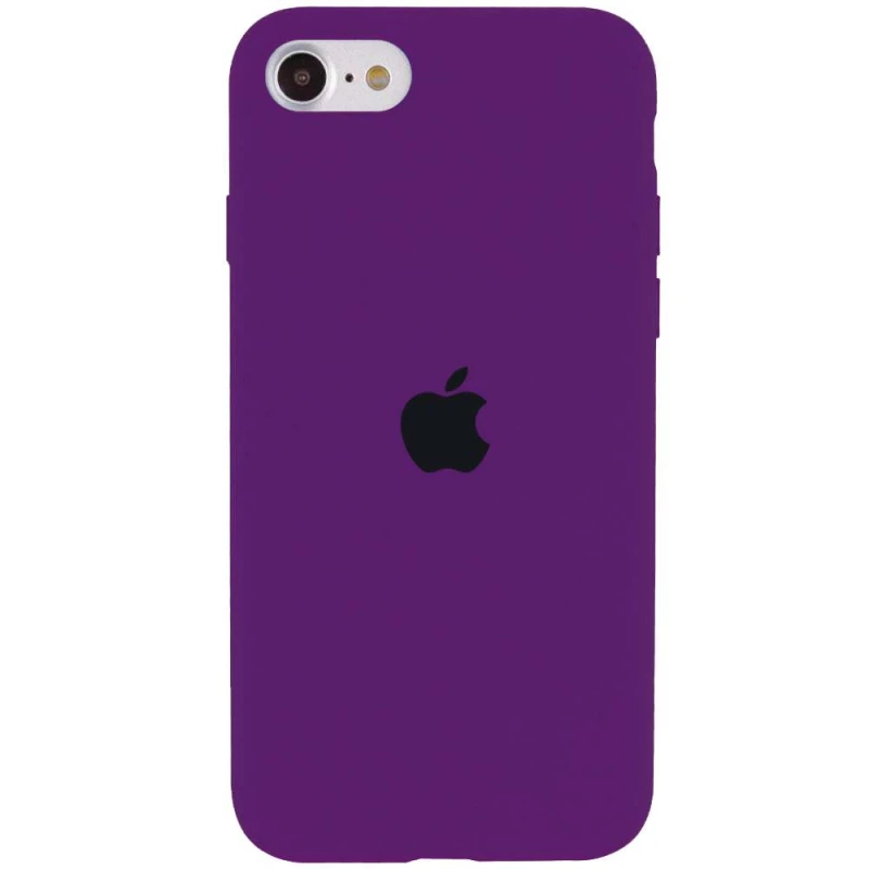 

Чехол Silicone Case с закрытым низом для Apple iPhone SE (2020) (Фиолетовый / Ultra Violet), Фіолетовий / ultra violet