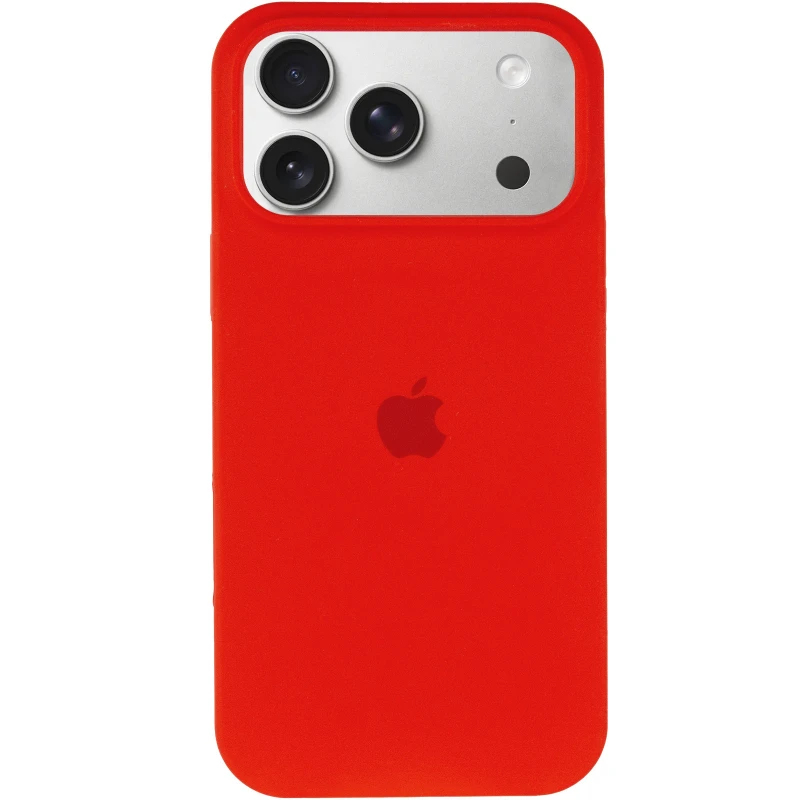 Чохол Silicone Case з закритим низом на Apple iPhone 17 Pro (6.3") – Червоний / Red. Фото 3 з 6