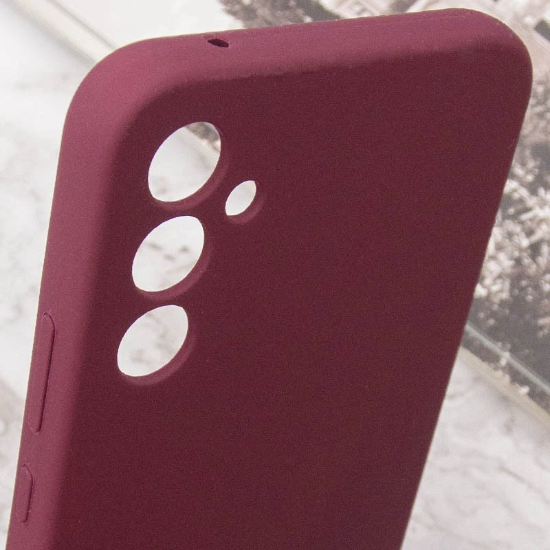 Чехол Silicone Case Lakshmi Premium з закритою камерою на Samsung Galaxy A56 5G – Бордовый / Plum. Фото 9 из 11