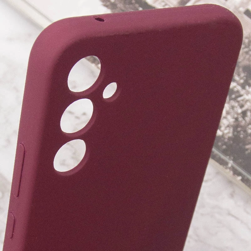 Чохол Silicone Case Lakshmi Premium з закритою камерою на Samsung Galaxy S24 FE – Бордовий / Plum. Фото 10 з 11